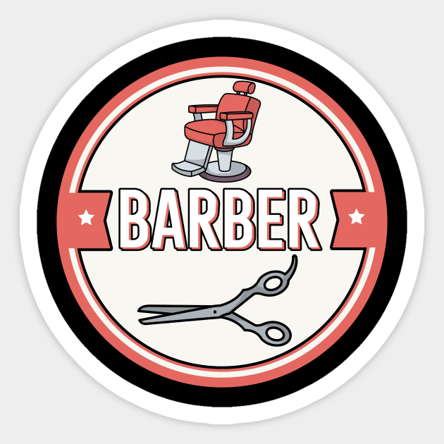 Barber Sticker by maxcode